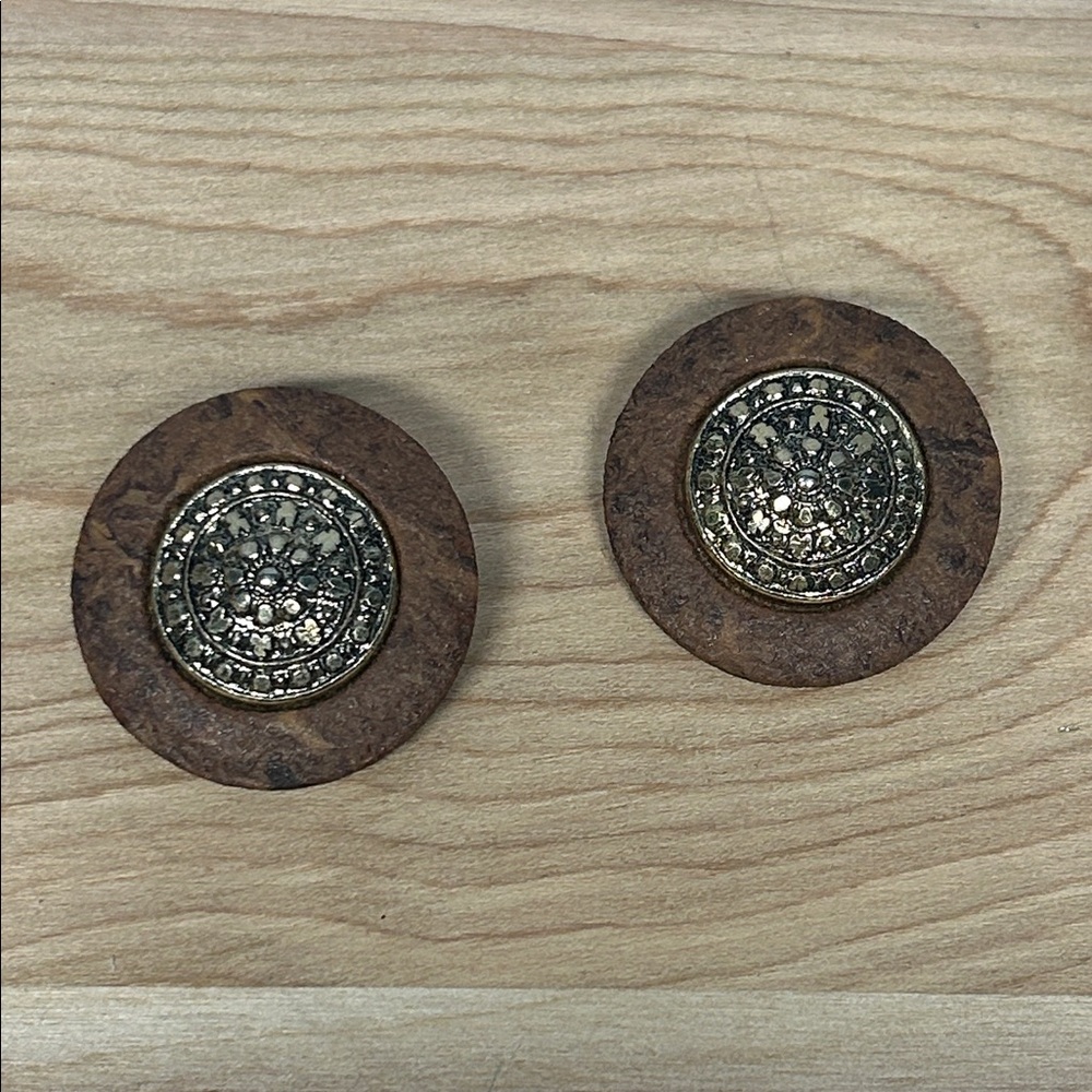 🔥🔥Vintage round clip earring made in italy